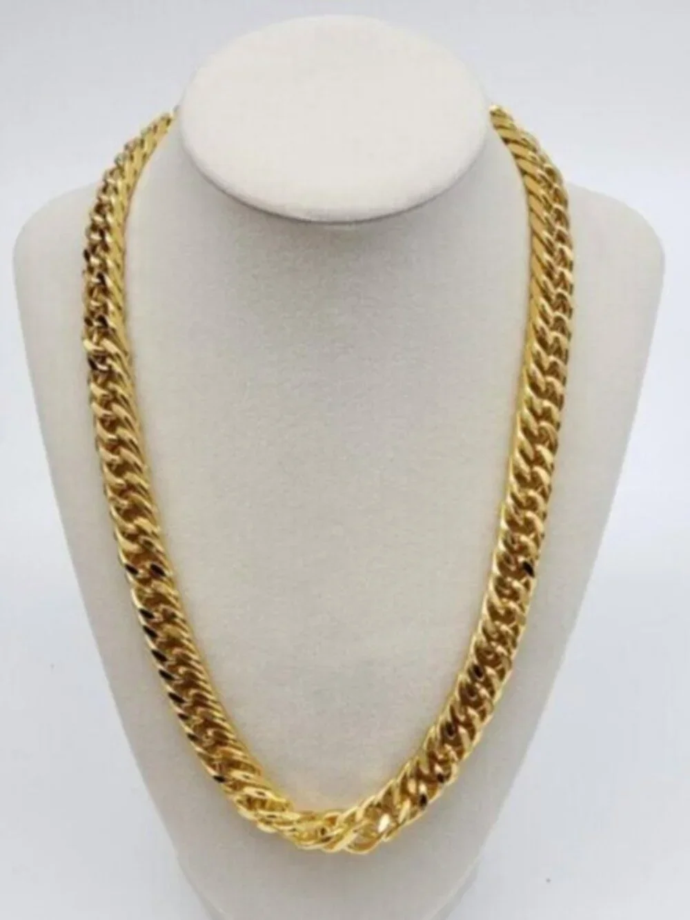 Gold-Plated Necklace with Authentic Louis Vuitton Padlock